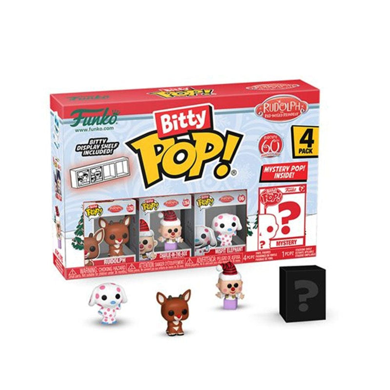 Funko Bitty Pop Rudolph the Red-Nosed Reindeer Rudolph Funko Bitty Pop! Mini-Figure 4-Pack 81124 889698811248