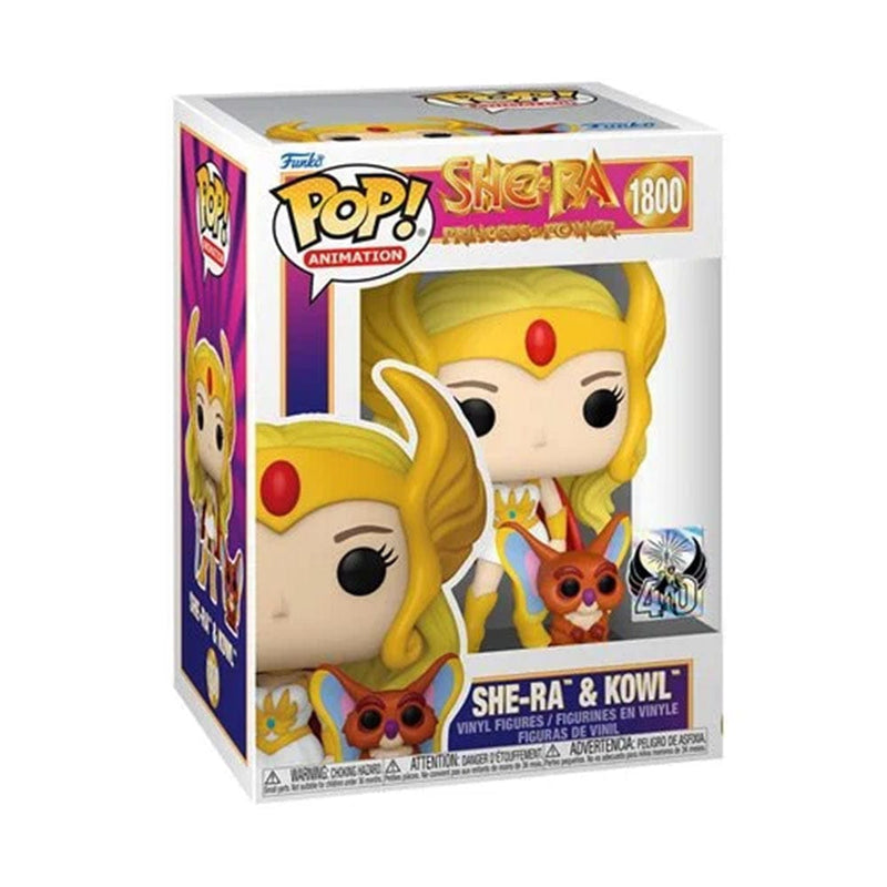 Funko Pop Animation She-Ra: Princess of Power 40th Anniversary She-Ra & Kowl Funko Pop! Vinyl Figure