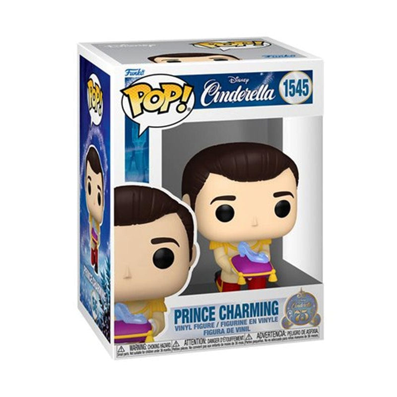 Funko Pop Disney Cinderella 75th Anniversary Prince Charming with Glass Slipper Funko Pop! Vinyl Figure