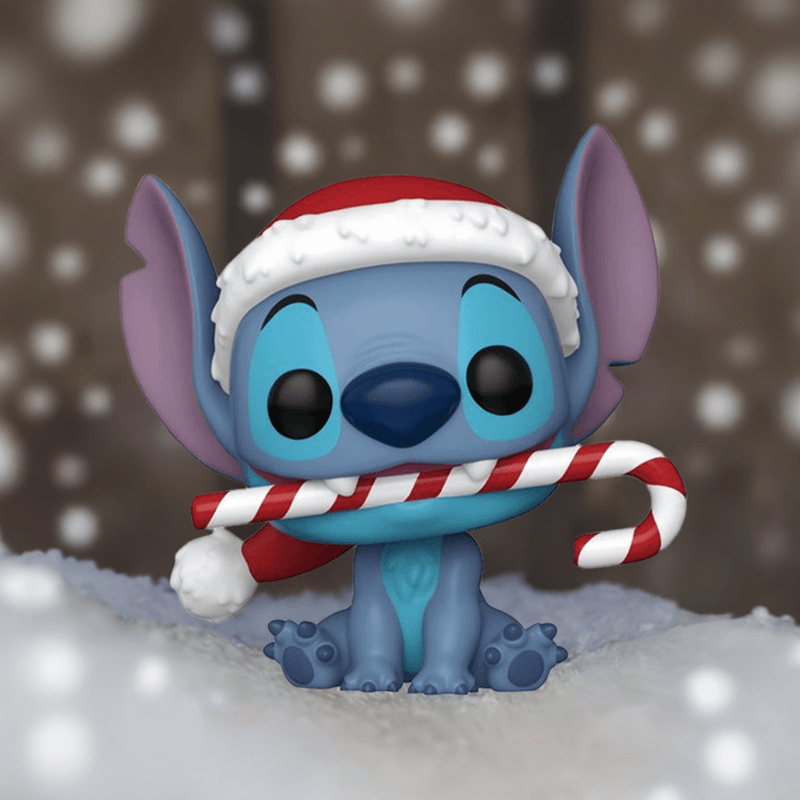 Funko Pop Disney Lilo & Stitch Holiday Stitch with Candy Cane Funko Pop! Vinyl Figure