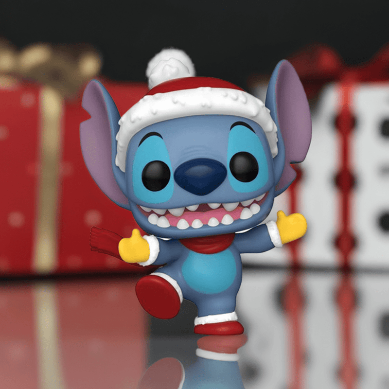 Funko Pop Disney Lilo & Stitch Holiday Stitch with Hat Funko Pop! Vinyl Figure