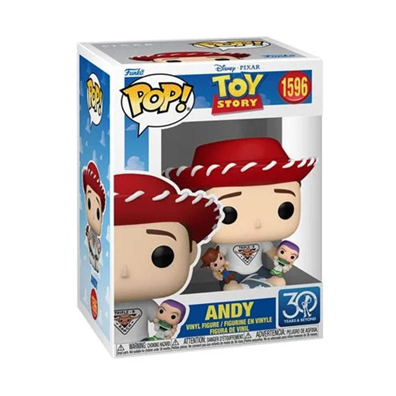 Funko Pop Disney Toy Story 30th Anniversary Andy with Buzz Lightyear and Woody Funko Pop! Vinyl Figure