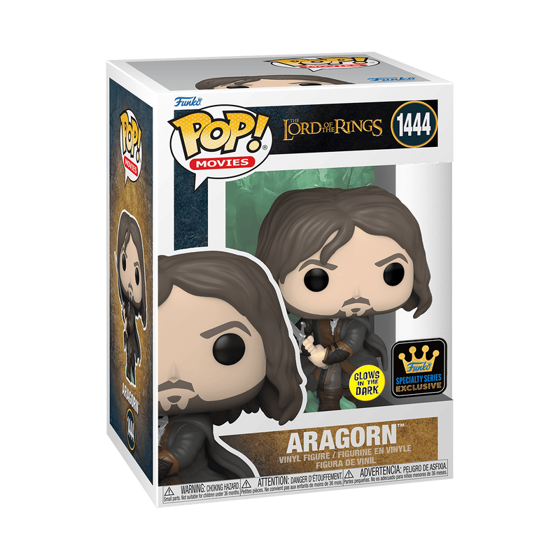 Funko Pop Movies LOTR Aragorn Specialty Series GITD 74704 889698747042
