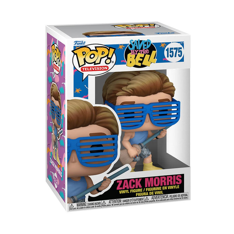 Funko Pop TV Saved by the Bell 30th Anniversary Zach Morris with Broom Funko Pop! Vinyl Figure