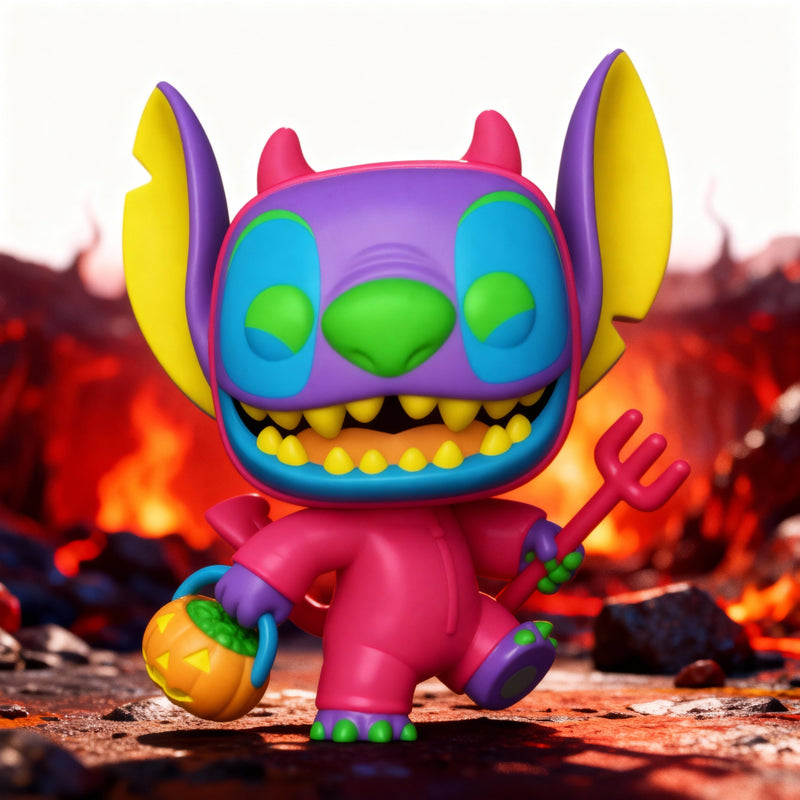 Lilo and Stitch Devilish Stitch Blacklight Chase Funko Pop