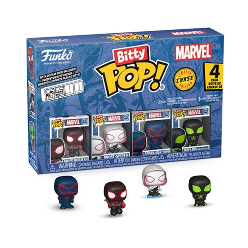 Spider-Man Miles Morales Funko Bitty Pop! Mini-Figure 4-Pack - Collectible Vinyl Figure