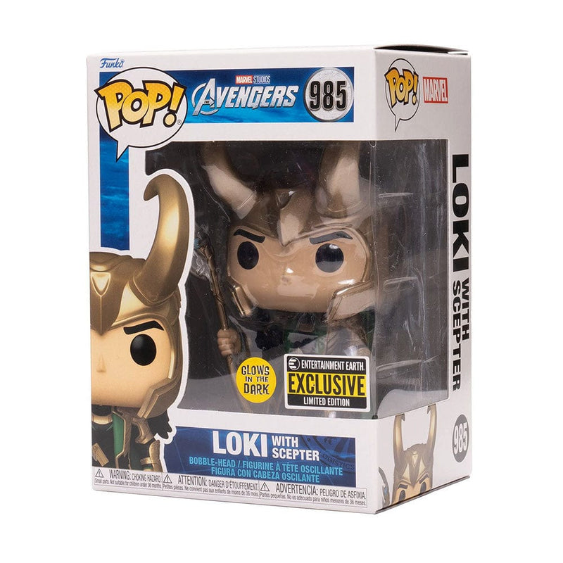 Funko Pop Marvel Marvel Avengers Loki GITD Scepter EE Exclusive 62706 889698627061