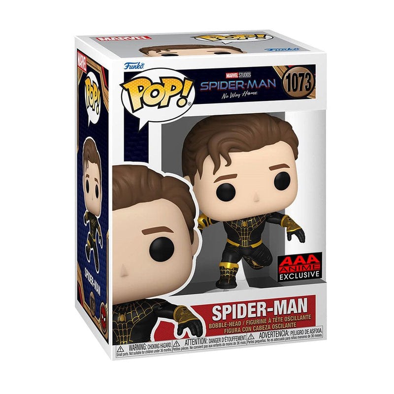 Funko Pop Marvel Spider-Man NWH Unmasked Black Suit Common AAA Anime Exclusive 65038 889698650380